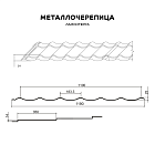 Металлочерепица МП Ламонтерра (PURMAN-20-3005-0.5)