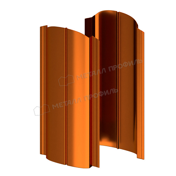 Штакетник металлический МП ELLIPSE-O 19х126 (AGNETA-20-Copper\Copper-0.5), который можно заказать по 7.66 руб..